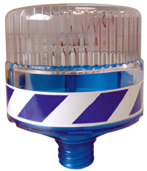 11821 FLM FLASH LED SOLAIRE BLEU 360&deg;